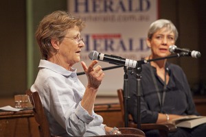 Helen Garner with Caroline Baum